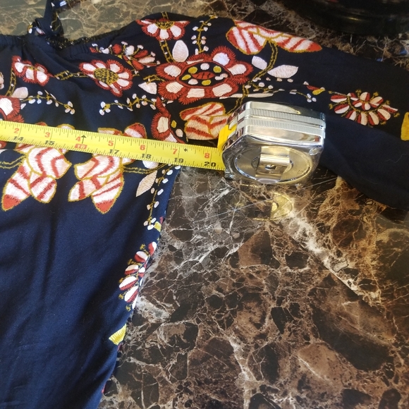 Ganji LA Cold Shoulder Off Shoulder Boho Top SZ Small - Picture 8 of 8